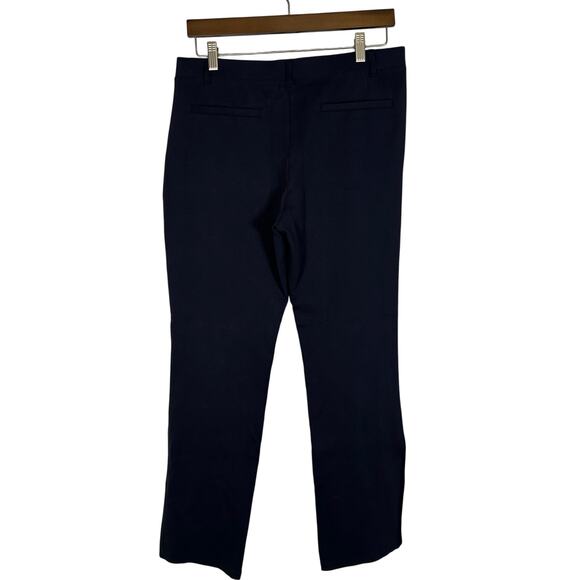 Quince Ultra-Stretch Ponte Straight Pants Navy L Inseam 28 Comfy Business Casual - Picture 1 of 7